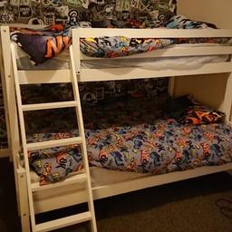 double bunk at the bottom single at the top
great condition only bought a few months ago 
selling due to not having enough space for them