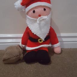 brand new hand made knitted father Christmas. £5 ono. Collection Bridgend Xx