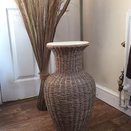 Vase has a hairline crack but once the twigs are in you can hardly notice it.. 
collection only from Dawley