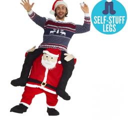 Santa fancy dress, looks like Santa is carrying you on his shoulders, re listed due to eBay time waster