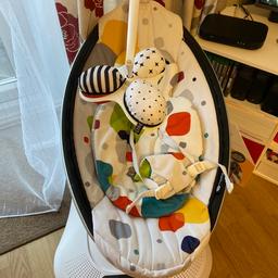 Used but like new
It was a great help as a newborn, but now my baby is very active and likes his bouncer 
Has an app where you start, stop, change the speed and volume of the mamaroo
Collection M9 Blackley