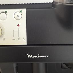 Moulinex Kaffeevollautomat mit SAECO-Mahlwerk gebraucht. 
Die Maschine ist Voll funktionsfähig. 
Dies ist ein privat Verkauf ohne Garantie und Rückgabe.
Nur Abholung.