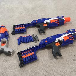 3 x nerf guns with some spare bullets