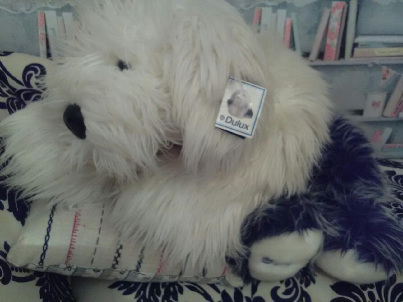 Large dulux deals dog soft toy