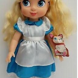 Disney Alice in wonderland rare animation doll used but as new 16”
