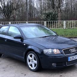 2003 Audi A3 2.0 tdi sport automatic DSG
127k still in daily use.
Long mot.
Starts and drives brilliantly. Nice and smooth gear changes. No clunking and banging. No warning lights on either. Nice and smooth engine power. Very responsive.

Has full interior. From seats are heated.
2 new toyo proxes tyres in the front

Everything works as it should. Px welcome.

£1000 NO OFFERS

07860832664
