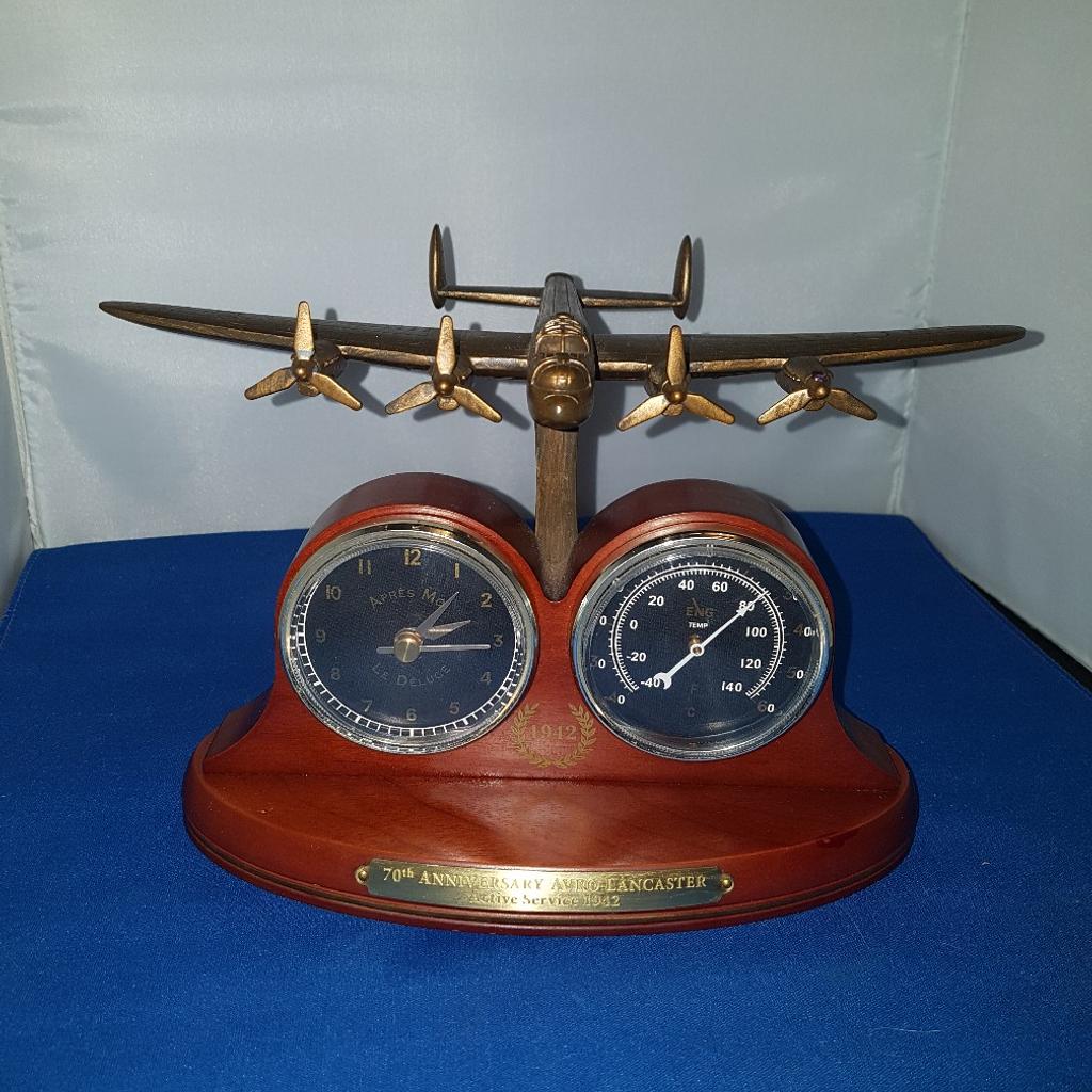70th Anniversary Avro Lancaster Desk Clock in S70 Barnsley for £20.00