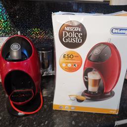 Red dolce gusto machine
Excellent condition
Hardly used as just brought another 1 which fits my decor
Collection new Addington or can deliver if possible
£20.00