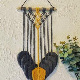 Boho styled handmade Macrame Feather Wall hanging 
Free to collect from any tube station in London. Postage will
Be extra