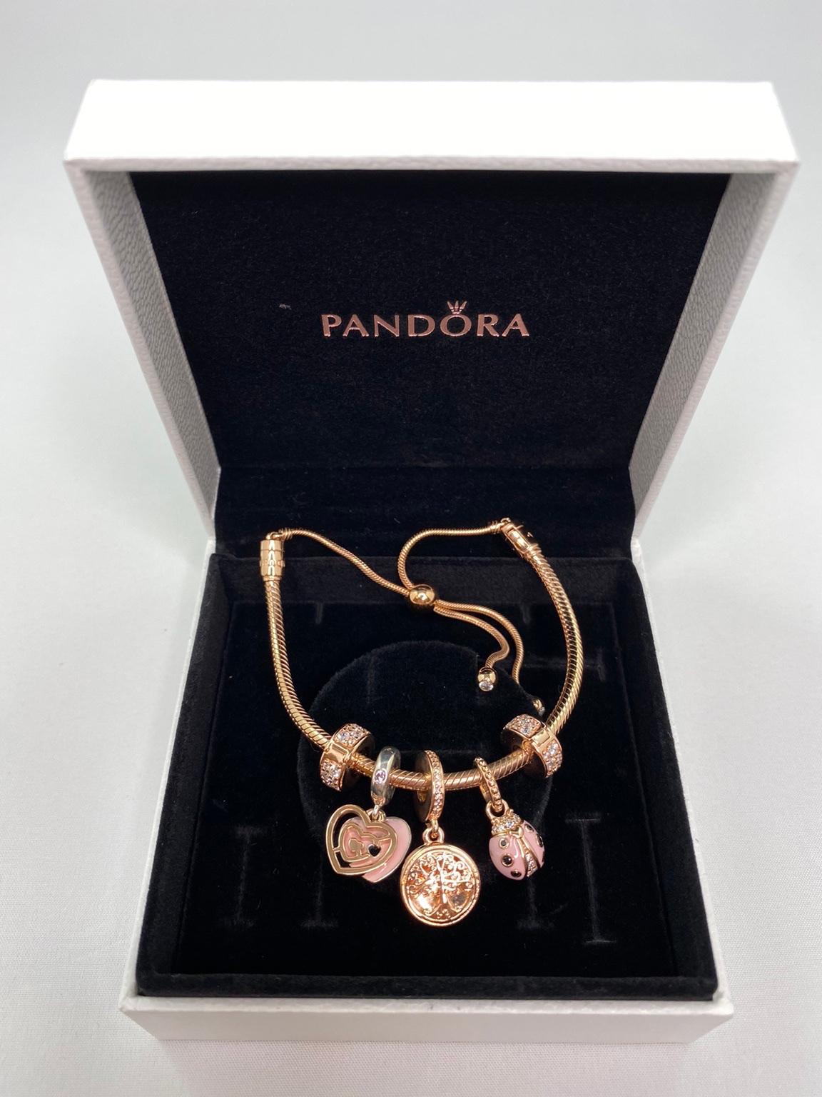 Pandora Moments Snake Chain Sliding Bracelet in WN6 Wigan für 295,00