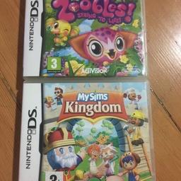 My Sims Kingdom DS And Zoobles! Spring To Life Nintendo DS