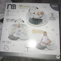 Baby nest, cushion support and play mat all in one used once like new