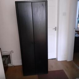 wardrobe with hanging rail a d lower shelf. 60cm wide , 160cm high