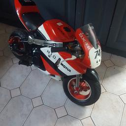 KXD Mini Moto Pocket Bike 50cc Limited Edition Red/White/Black
140 cash/swop still like new
offers welcome no time wasters