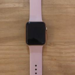 Apple watch series 3 comes with box and charger. There a a couple of small scratches on the screen but doesnt affect use and can only tell when tilted hence price reduction