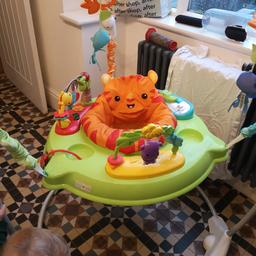 fisher price jumperoo. great fun for baby he just outgrew it and wants to crawl around now. perfect condition, batteries still working. grab a bargain.
