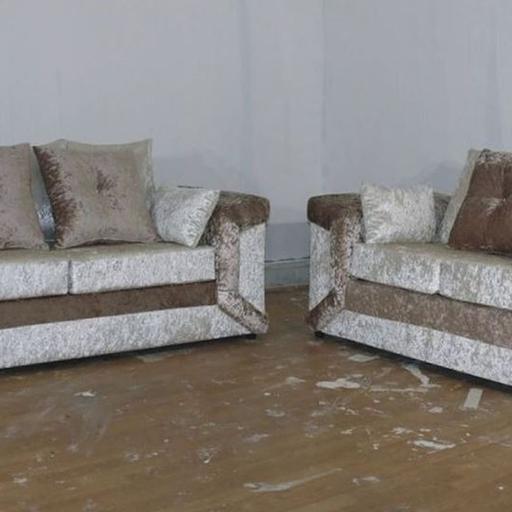 Buy & Sell South East London Greenwich - South East London - Photos for DINO 3+2 SEATER SOFA IN GOLD/MINK