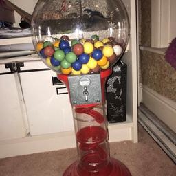 Amazing Christmas present! Sister used it all the time and loved it, very fun and refillable. Can have money put in it, but swist the handle and candy comes out :)