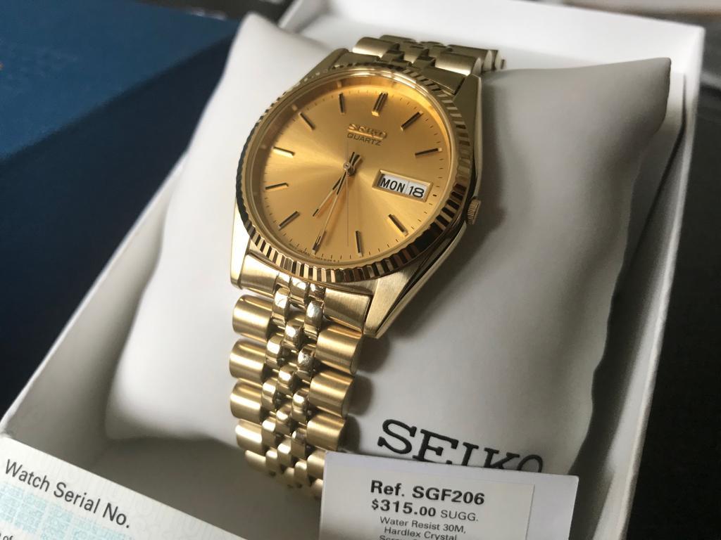 Seiko Uhr SGF 206 day date datejust gold in 40227 D sseldorf f r