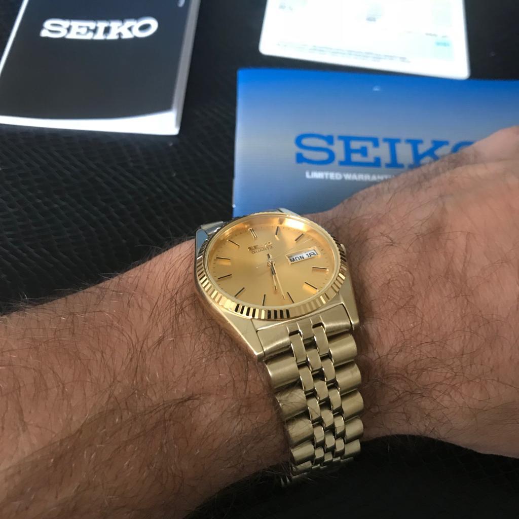 Seiko Uhr SGF 206 day date datejust gold in 40227 D sseldorf f r