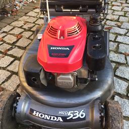 Excellent condition with rear roller. Serviced by Honda approved service agent. This mower was bought new and still has 3 years warranty remaining. New price is now over £1,400.