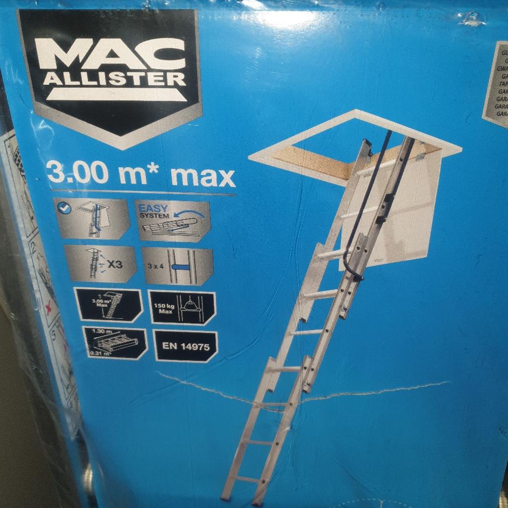 3 section easy store ALUMINIUM loft ladder
MAC ALLISTER