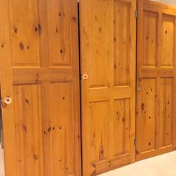 8x Interior solid pine doors with hinges and handles. ( 4 x4 Panel+ 4x 6 Panel). All in very good condition. Dimensions: 198cmx 76cm. Toilet door: 198cm x 68cm. ( kitchen and toilet door one side is white painted). Taken down and ready to go. More than happy to view for those who are interested. £20 each or All for £130. Thank you