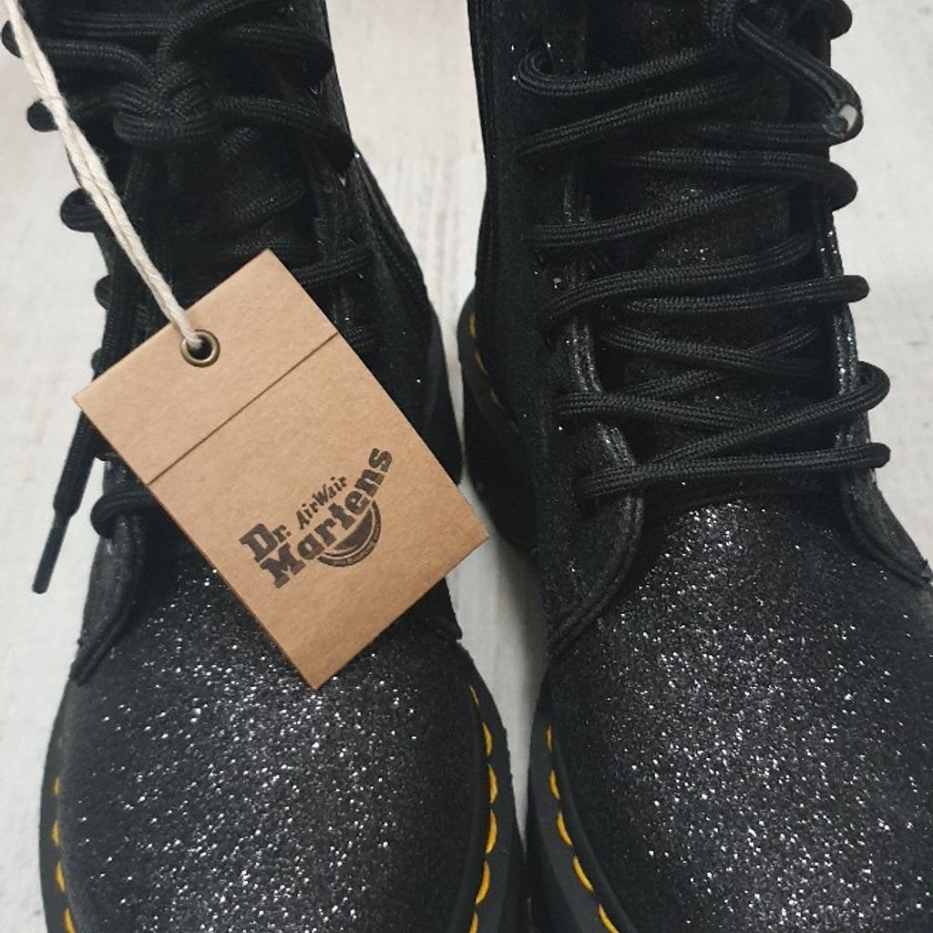 Dr martens outlet glitter nere