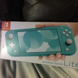 I am selling a brand new Nintendo switch Lite.
New & Sealed

All accessories are inside

Never opened
Perfect gift idea 👌

Turquoise colour

No time wasters please 😊 

PayPal accepted £7.80 posted
