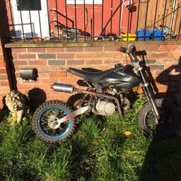 Fully running and riding need the money so selling on just needs brakes and some plastics it is a 2016
170 lowest theses bikes sell new on ebay 600-700