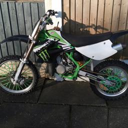 Very clean kx 85 big wheel runs and rides spot on good few aftermarket bits. Recent oil change new bars new air filter with proof  loads of extras to throw in with bike spare wheels all oils coolants brake pads all new WhatsApp for more info as to much to include on here  also listed on Facebook market place for more info as I can't fit it all on here

1150 or best offer swaps for bigger bike try me
Missed loads of info off here because I know I can't fit all pics and info on