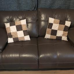 Brown leather sofa 2 seater. Reduced down!
Good condition, 3 years. Purchased from SCS, quick sale..need the space in new house. Collection available with covid guidelines.