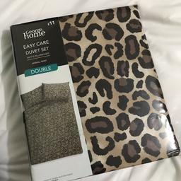 Brand new bedding leopard print size double 2 available