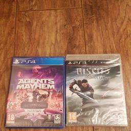 2 brand new games 

agents mayhem ps4  
Risen 3 ps3

both factory sealed.  8 quid for the both