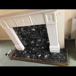 White colour frame for fireplace