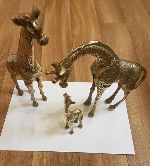 Buy & Sell West Sussex Worthing - Photos for Vintage Solid Brass Giraffe Family