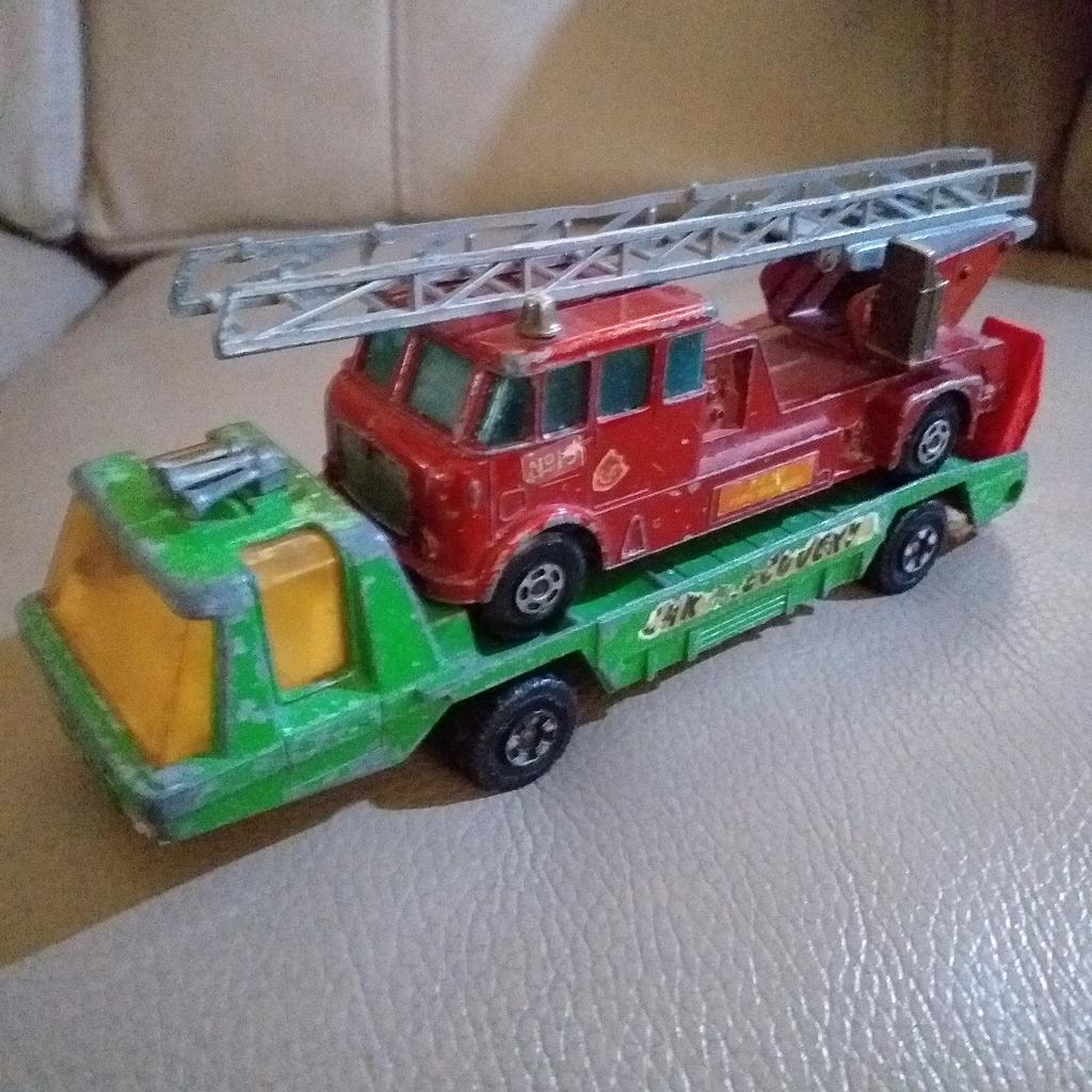 car transporter and merryweather fire truck
both spares or restoration