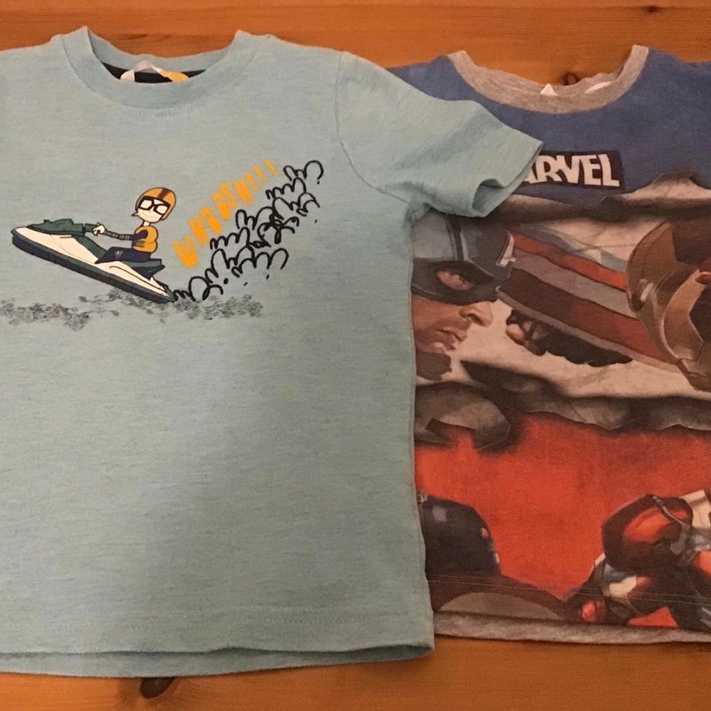 2 pairs jeans from Next (age 2-3 years)
Marvel T-shirt (age 2-3 years)
Blue T-shirt from John Lewis (age 3 years)
Good condition