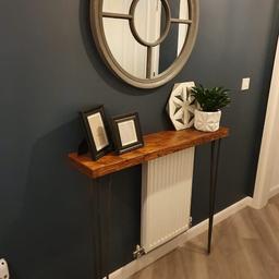 Console table with hairpin legs