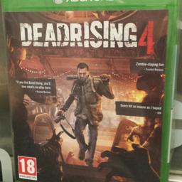 Here is a Brand New and Sealed X BOX ONE GAME Called "DEAD RISING 4".Plz check out my shpock page, as i have a full range if brand new items for all age range groups. Any questions plz ask, postage is availble if needed.