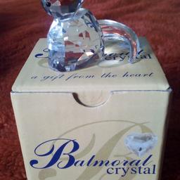 Balmoral crystal cat ornament. Approximately 5cm tall. Never been on display, still boxed. Perfect condition. Collection only.