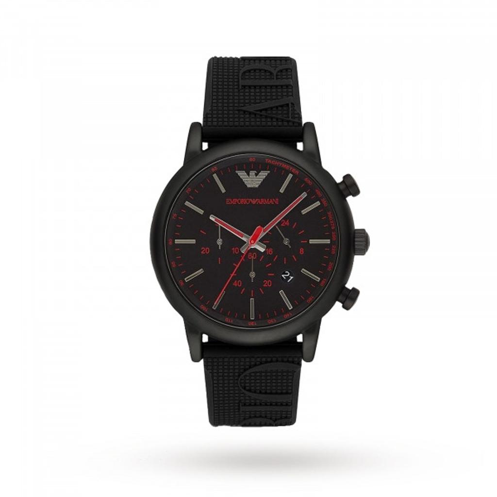 Emporio Armani Men's AR11024 Black Watch in TS18-Tees for £99.00 for ...