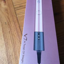 KIPOZI Pro Hair Straighteners and curler, titanium, dual voltage UK with adjustable Temperature, Auto Shut off , Rose Pink , New open but never used