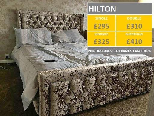 Buy & Sell West Yorkshire Kirklees - Photos for Hilton bed frame with mattress