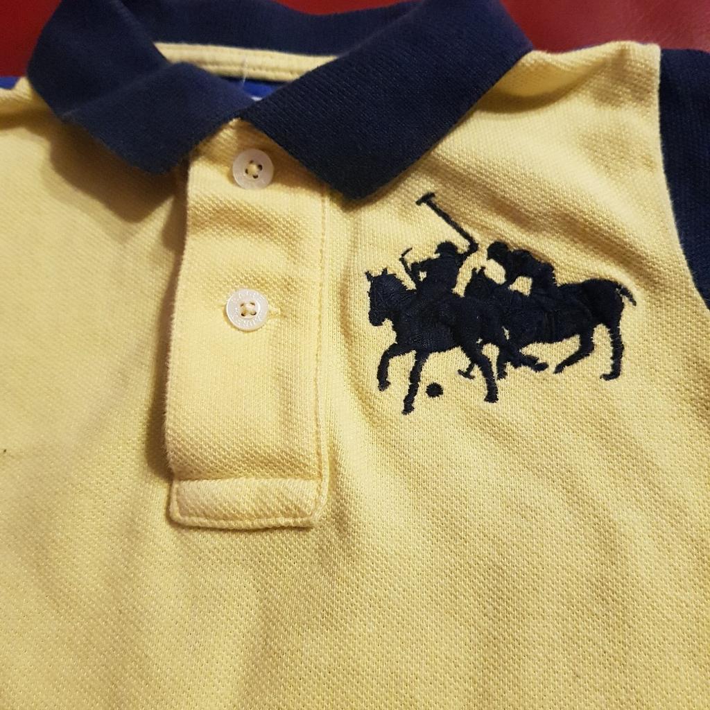 Ralph Lauren yellow t-shirt.
Size:12 months
In good condition.

Collection from East London( Leyton E10)
Can post if buyer will cover postage.
Happy to combine postage on all items up to 2kg