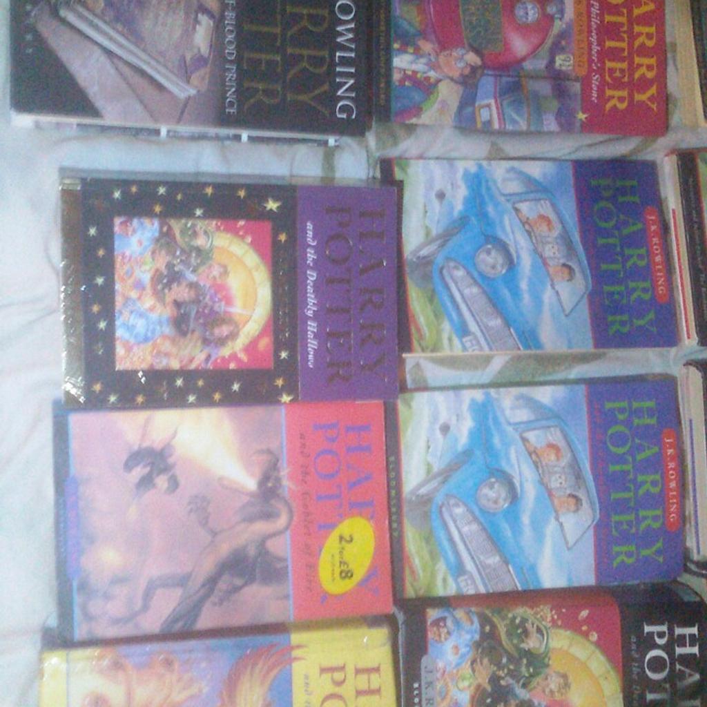 Most like new about 5 First Editions in this lot.

13 collectable books

Philosopher's stone in picture not included.

Can send tracked in a box very heavy.