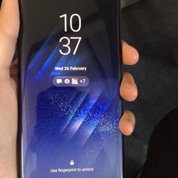 Samsung galaxy S8
64GB
Unlocked
2 cases included 
Charger included 
Box not included 
Selling due to an upgrade so I do not need anymore. Works perfectly nothing wrong with it. 
OPEN TO OFFERS 
Serious buyers please no time wasters.