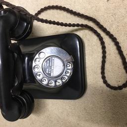 Telephone. Black Bakelite 450IC TF. Currently not working. Was working 20 years ago.