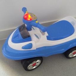 Ride on car with signal, music and lights. good condition. Used only indoors. Collection only please from -E1W-