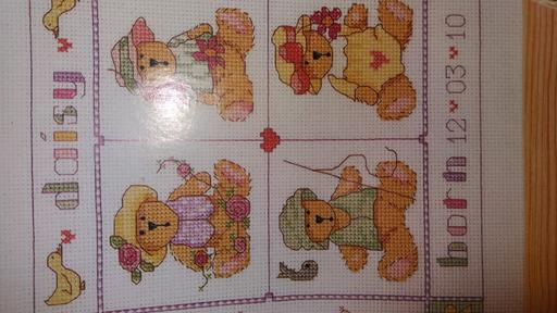 Buy & Sell Nottinghamshire Ashfield - Photos for Teddy Bear Birth Sampler Cross Stitch Chart